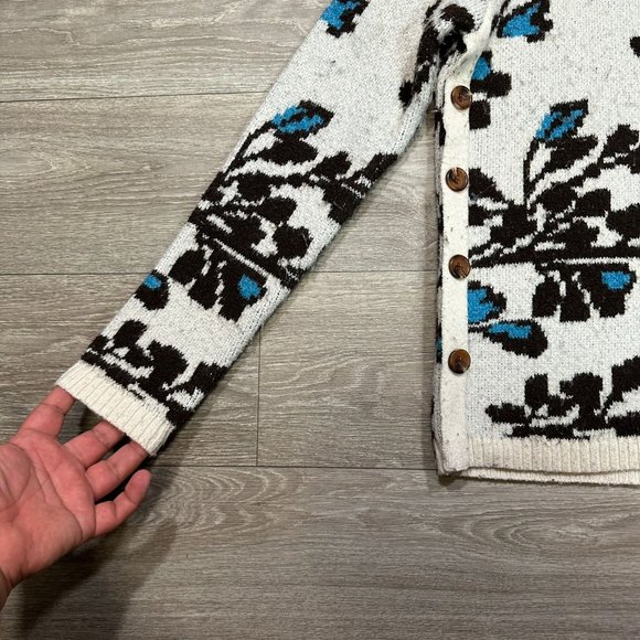 St. John's Bay Womens Turtleneck Long Sleeve Floral Pullover Sweater - Picture 6 of 10